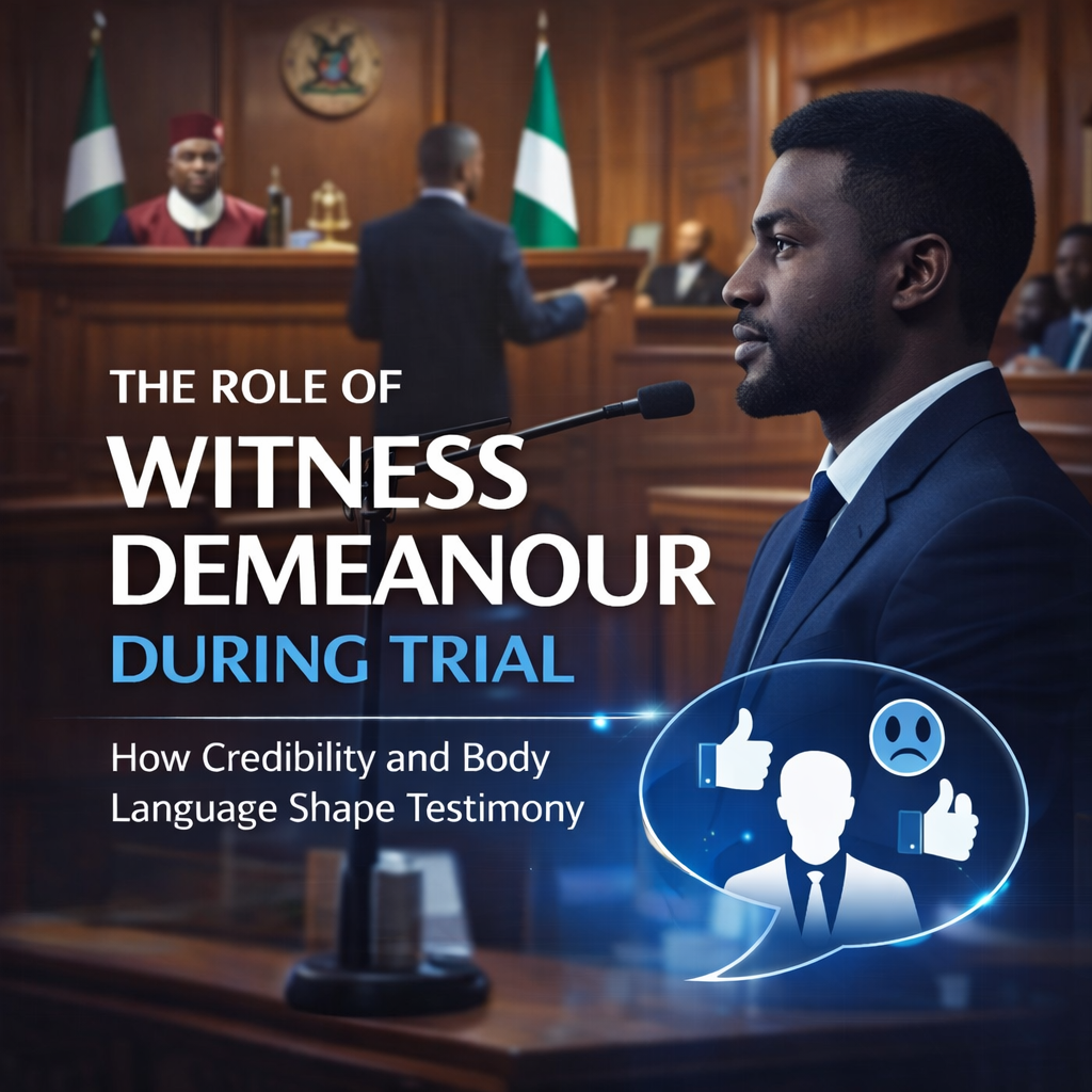 THE ROLE OF WITNESS DEMEANOUR DURING TRIAL